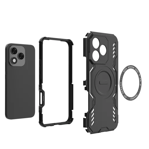  Honor 400 Lite Fekete Techsuit ArmorMag tok - 5