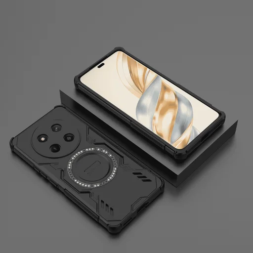  Honor Magic7 Lite / X9c Fekete Techsuit - ArmorMag Tok - 6