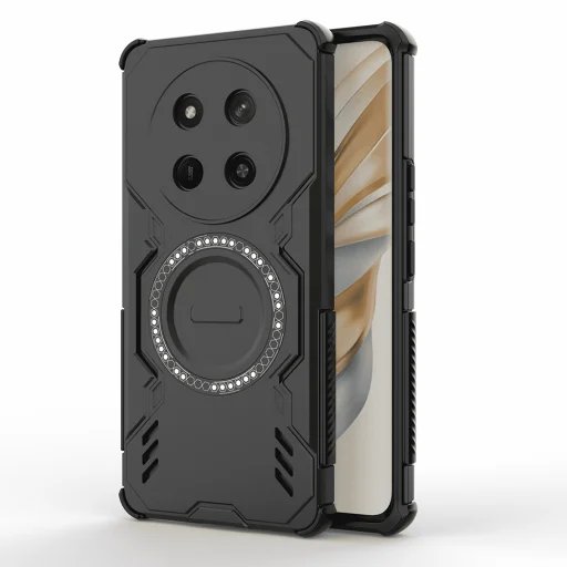  Honor Magic7 Lite / X9c Fekete Techsuit - ArmorMag Tok - 1