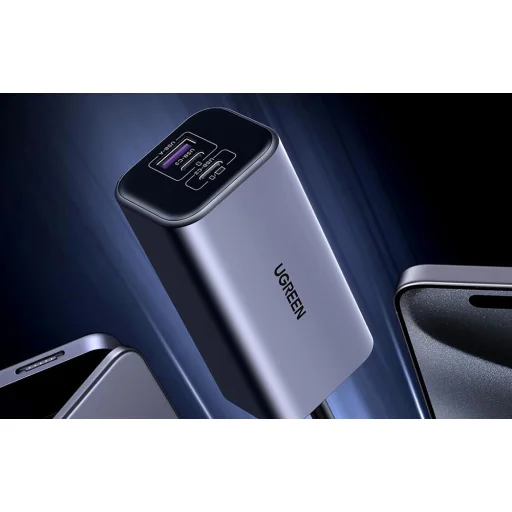 Ugreen EC706 autós töltő, USB + 2x USB-C, 150W - 4