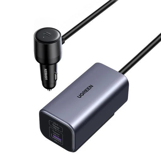 Ugreen EC706 autós töltő, USB + 2x USB-C, 150W - 1