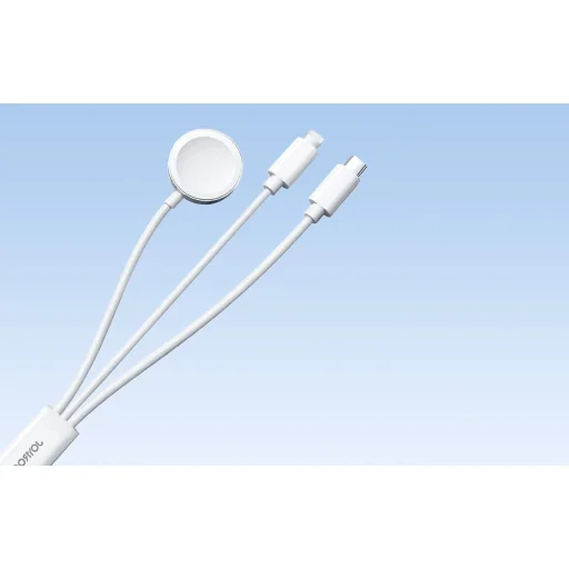 Apple Watch mágneses töltő Joyroom S-IW008 Lightning + USB-C 5V 1,2m (fehér) - 8