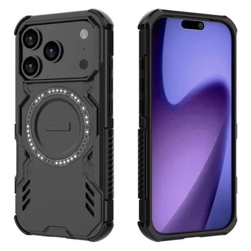  iPhone 17 Pro Fekete Techsuit ArmorMag tok - 2