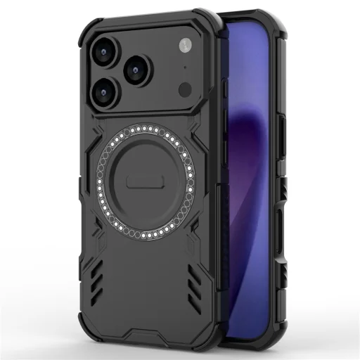  iPhone 17 Pro Fekete Techsuit ArmorMag tok - 1