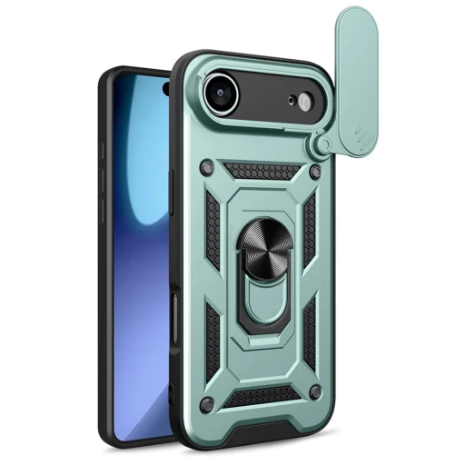  iPhone 17 Air Zöld Techsuit CamShield Sorozat tok - 1