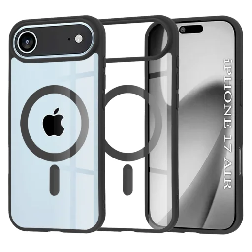  Apple iPhone 17 Air Fekete - MagSafe Pro tok - Techsuit - 1