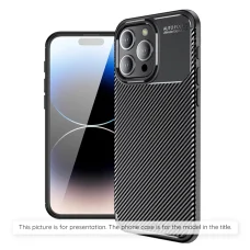  iPhone 17 Pro Max Techsuit CarbonFiber Fekete tok