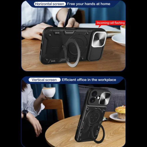  iPhone 17 Fekete CamGuard Pro Techsuit tok - 6