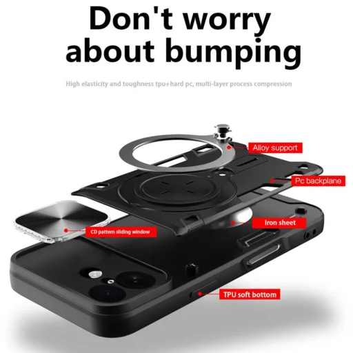  iPhone 17 Fekete CamGuard Pro Techsuit tok - 2