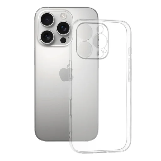 iPhone 16 Pro - Átlátszó Szilikon Tok - Techsuit tok - 1