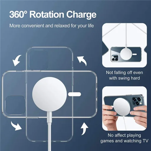  Techsuit - MagSafe Pro - iPhone 15 Plus - Natúr Rózsaszín tok - 6