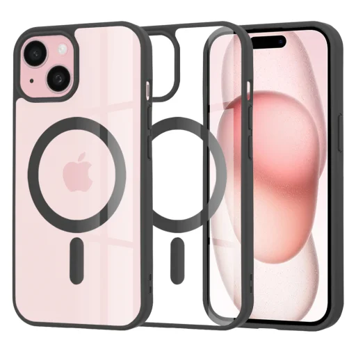 MagSafe Pro iPhone 15 tok - Techsuit - Fekete - 1