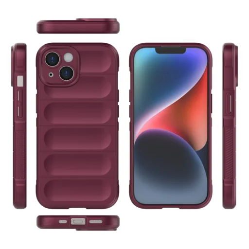  Techsuit - Mágikus Pajzs - iPhone 15 - Piros tok - 2