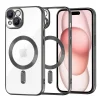 iPhone 15 - Techsuit - Luxus Kristály MagSafe - Fekete. tok thumbnail