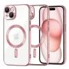 iPhone 15 Luxus Kristály MagSafe Tok - Techsuit - Rózsaszín tok thumbnail