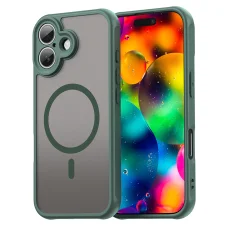  iPhone 17 Techsuit HaloFrost II MagSafe Zöld tok