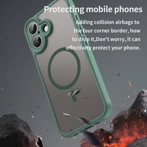  iPhone 17 Techsuit HaloFrost II MagSafe Zöld tok - 7