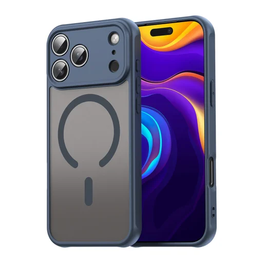  iPhone 17 Pro Sötétkék Techsuit - HaloFrost II MagSafe tok - 1