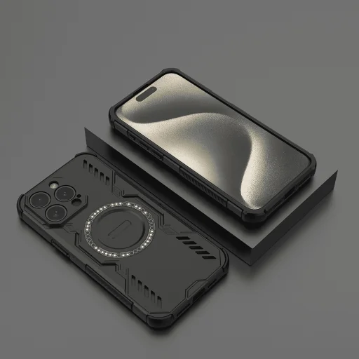 iPhone 15 Pro - Techsuit ArmorMag tok - Fekete. - 6