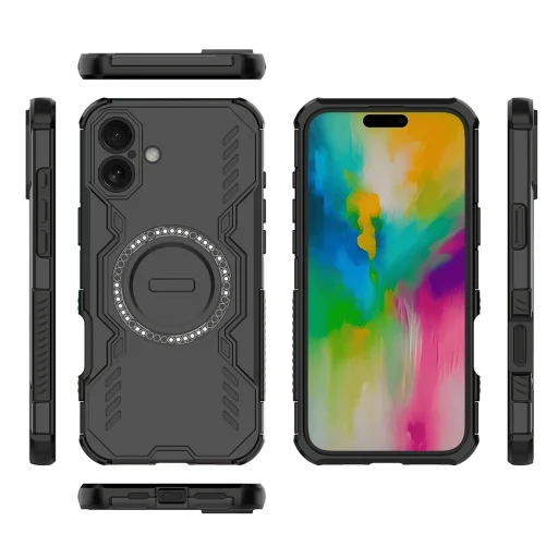 iPhone 16 - Techsuit - ArmorMag tok - Fekete - 4