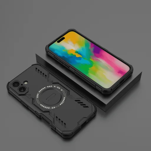 iPhone 16 - Techsuit - ArmorMag tok - Fekete - 6