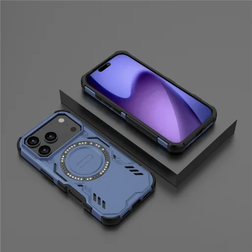  iPhone 17 Pro Kék Techsuit ArmorMag tok - 11