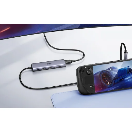 Ugreen CM478 USB-C Hub, HDMI, 3x USB, PD, 4K 30Hz, adapter - 3