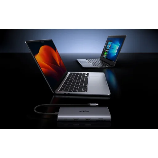 Ugreen CM639 USB-C hub, 2x HDMI, 3x USB, USB-C, SD/TF, RJ45, PD 100W, 8K - 5