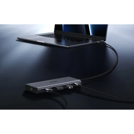 Ugreen CM639 USB-C hub, 2x HDMI, 3x USB, USB-C, SD/TF, RJ45, PD 100W, 8K - 7