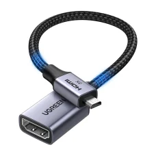Ugreen HD182 Micro HDMI - HDMI kábel, 8K 60Hz, 48Gbps, 0,2m (fekete)