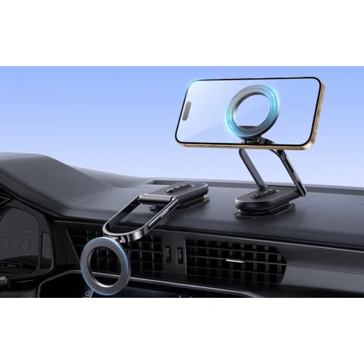 Ugreen LP924 Forgatható Mágneses Autós Műszerfali Tartó (Fekete) - 4