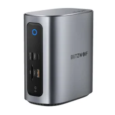 BlitzWolf BW-TH15 17 az 1-ben dokkolóállomás 2xHD+DP+4xC+3xUSB 3.0+USB 3.1+C 3.2+C PD+RJ45+micro SD+SD+3.5mm audio 