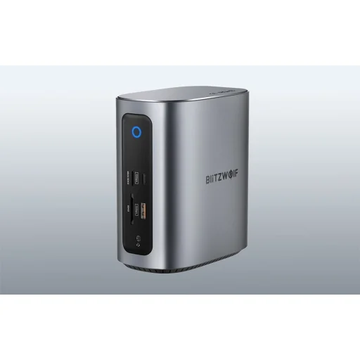 BlitzWolf BW-TH15 17 az 1-ben dokkolóállomás 2xHD+DP+4xC+3xUSB 3.0+USB 3.1+C 3.2+C PD+RJ45+micro SD+SD+3.5mm audio  - 7