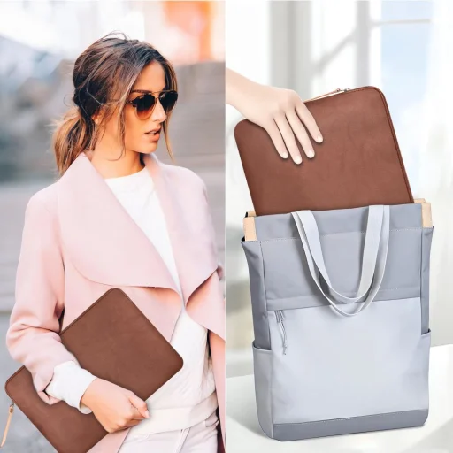 Tech-protect Fleece Laptop 15-16 Barna - 14