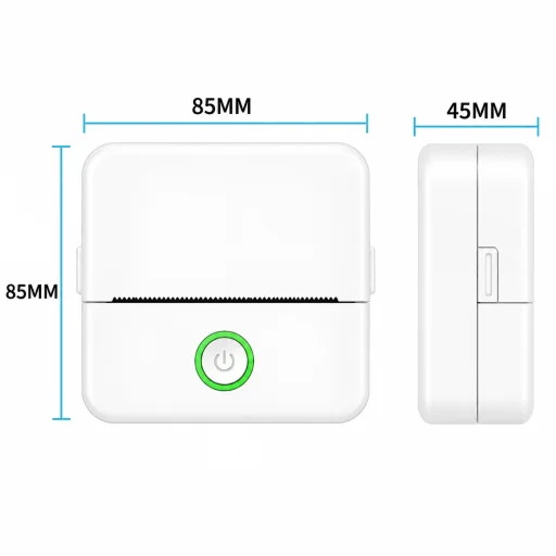 Mini hőnyomtató bluetooth DT1-0 / X6 mini fehér, e-nyugta kompatibilis (iOS/Android) - 6