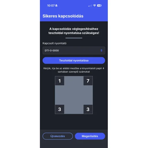 Setty Mini tepelná tlačiareň bluetooth DT1-0 biela, kompatibilná s e-dokladmi (iOS/Android) - 3