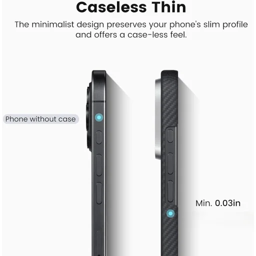 Techsuit - iPhone 14 Aramid Szálas MagSafe Tok - Fekete tok - 2