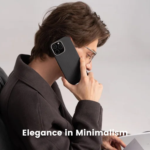 Techsuit - iPhone 14 Aramid Szálas MagSafe Tok - Fekete tok - 4