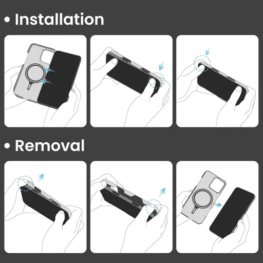 Techsuit - iPhone 14 Aramid Szálas MagSafe Tok - Fekete tok - 6