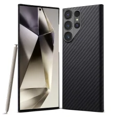 Samsung Galaxy S24 Ultra - Techsuit - Aramid Szálas MagSafe - Fekete tok