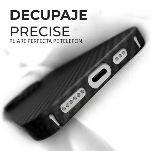  Apple iPhone 17 Pro Max Fekete Techsuit Aramid Szálas MagSafe Tok - 3