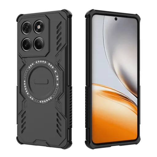 Motorola Edge 60 / Edge 60 Fusion - Techsuit ArmorMag Tok - Fekete tok - 2