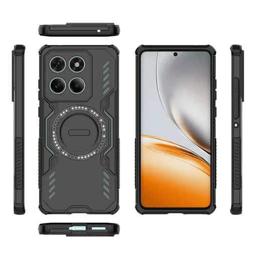 Motorola Edge 60 / Edge 60 Fusion - Techsuit ArmorMag Tok - Fekete tok - 5