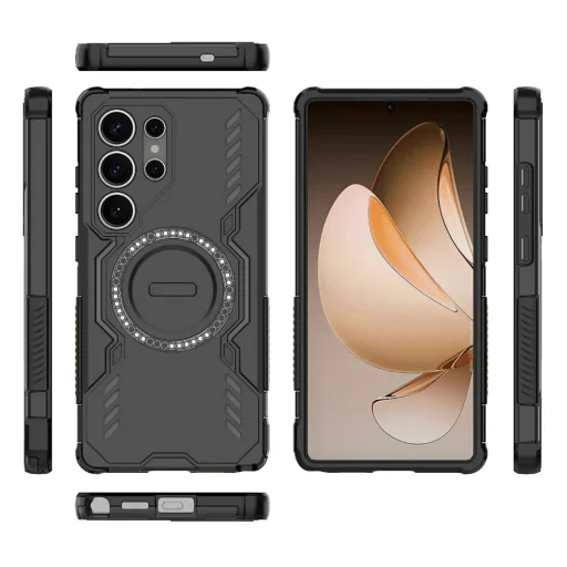  Samsung Galaxy S25 Ultra Fekete Techsuit ArmorMag tok - 2
