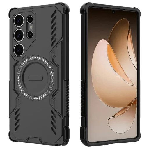  Samsung Galaxy S25 Ultra Fekete Techsuit ArmorMag tok - 3