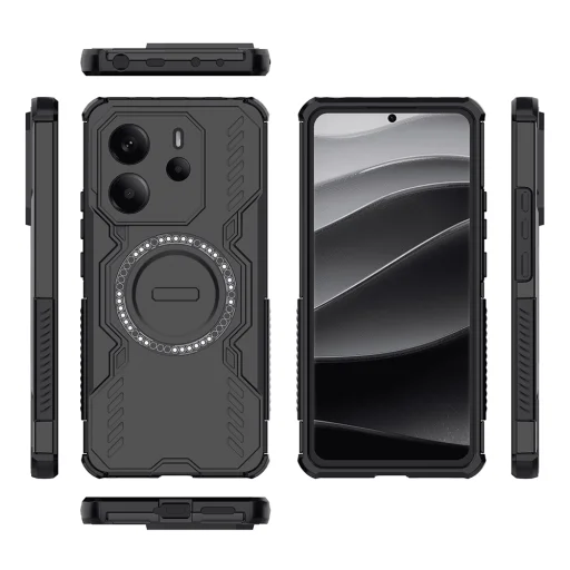 Techsuit - ArmorMag tok - Xiaomi Redmi Note 14 4G (Regionális) - Fekete. - 5