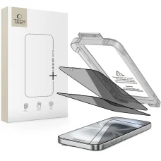 Tech-Protect Quick Set Spy+ 2-pack iPhone 15 / 16 Privát üvegfólia
