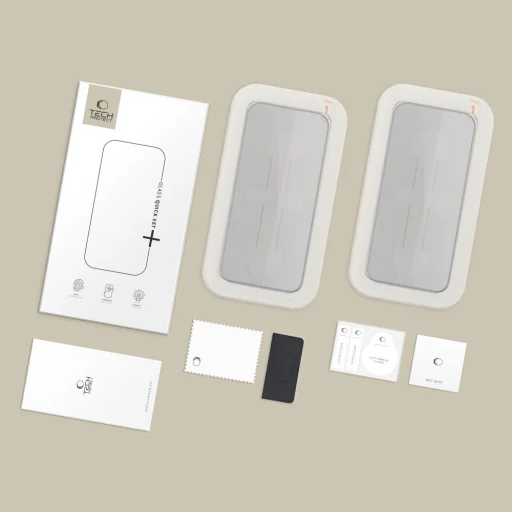 Tech-Protect Quick Set Spy+ 2-pack iPhone 15 / 16 Privát üvegfólia - 8