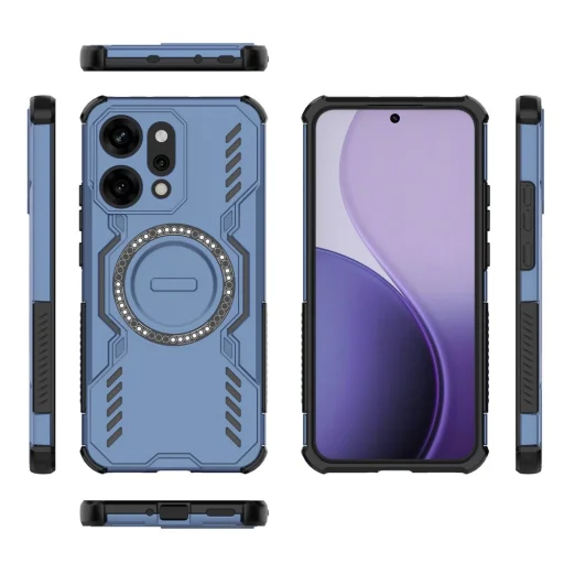 Oppo Reno14 Pro - ArmorMag védőtok - Kék tok - 4