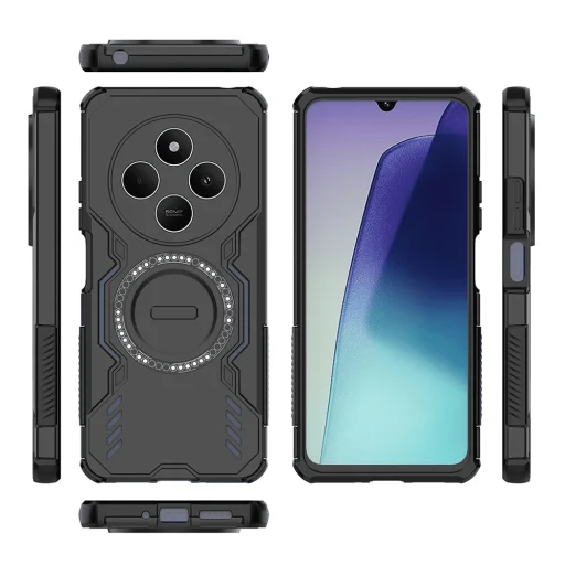 Xiaomi Redmi 14C / Poco C75 - Techsuit ArmorMag tok - Fekete - 4